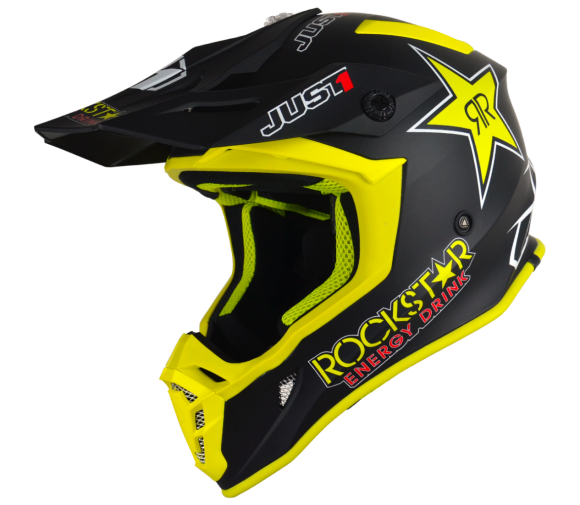 Шлем (кроссовый) JUST1 J38 BLADE Rockstar yellow/black/white Matt