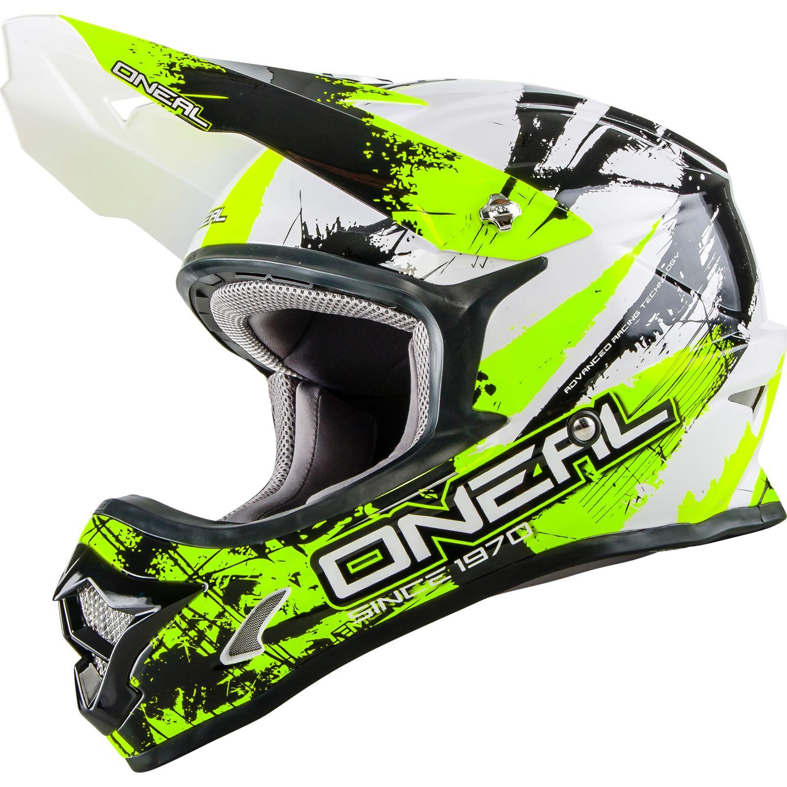 Шлем кросс ONEAL 3Series SHOCKER black/yellow