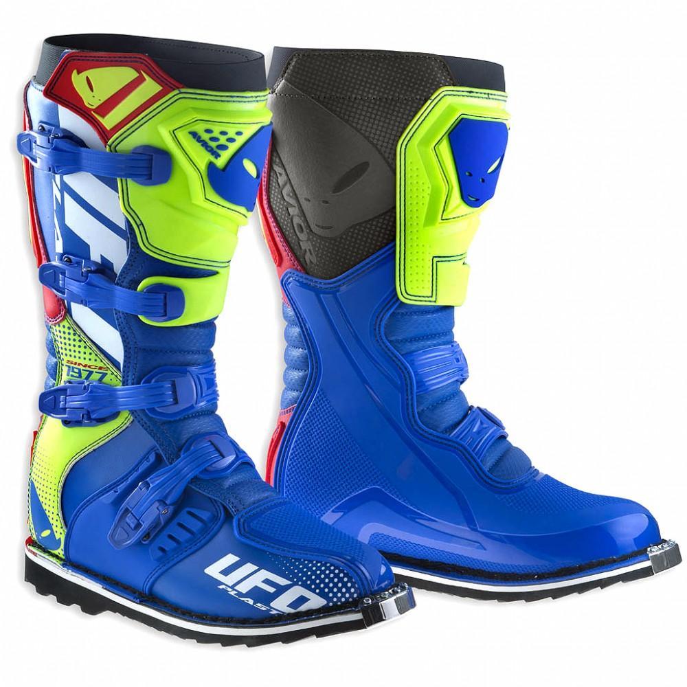 Мотоботы UFO AVIOR BOOTS Blue/Yellow